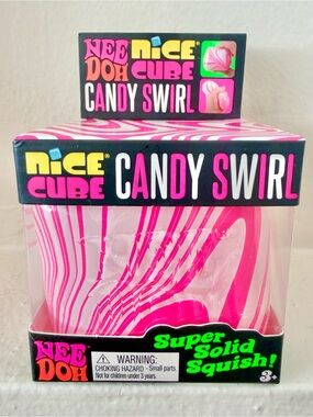 NEW! 100% AUTHENTIC Schylling Needoh NEE DOH Nice Cube CANDY SWIRL - RARE!